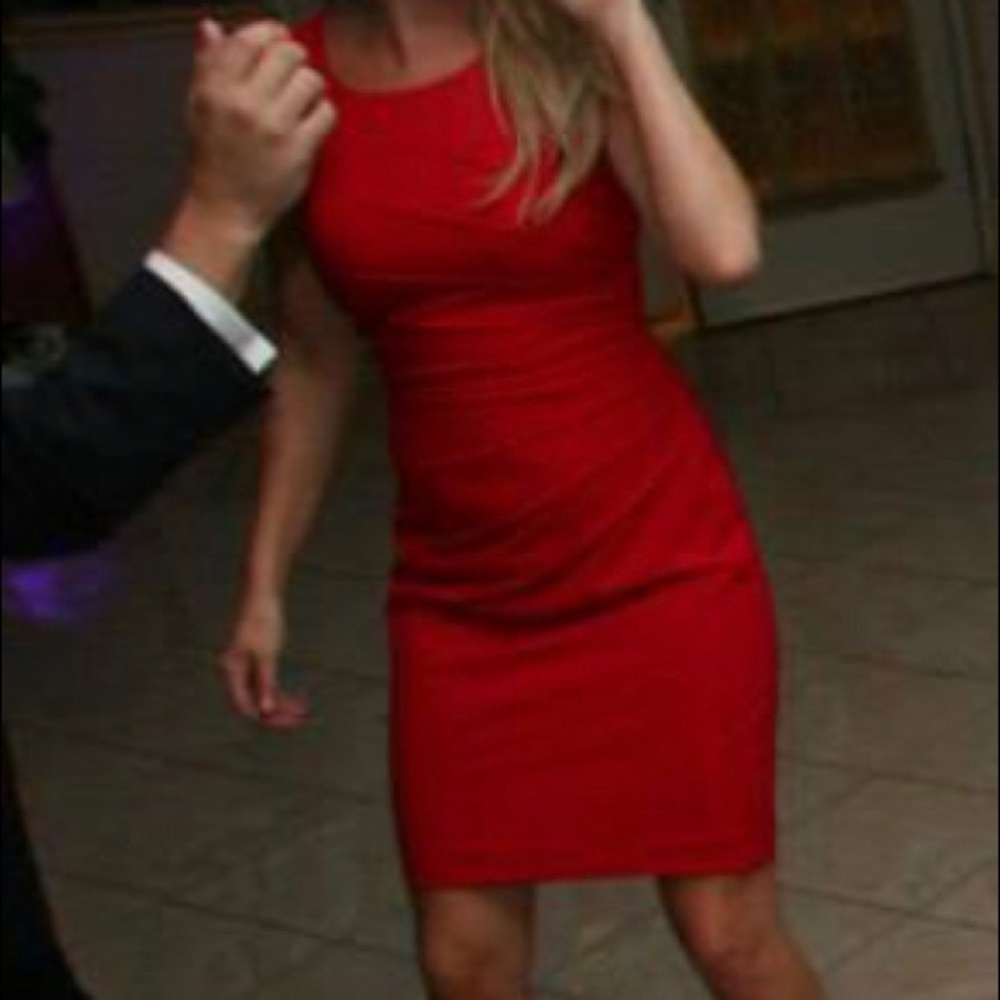 Red Calvin Klein Dress